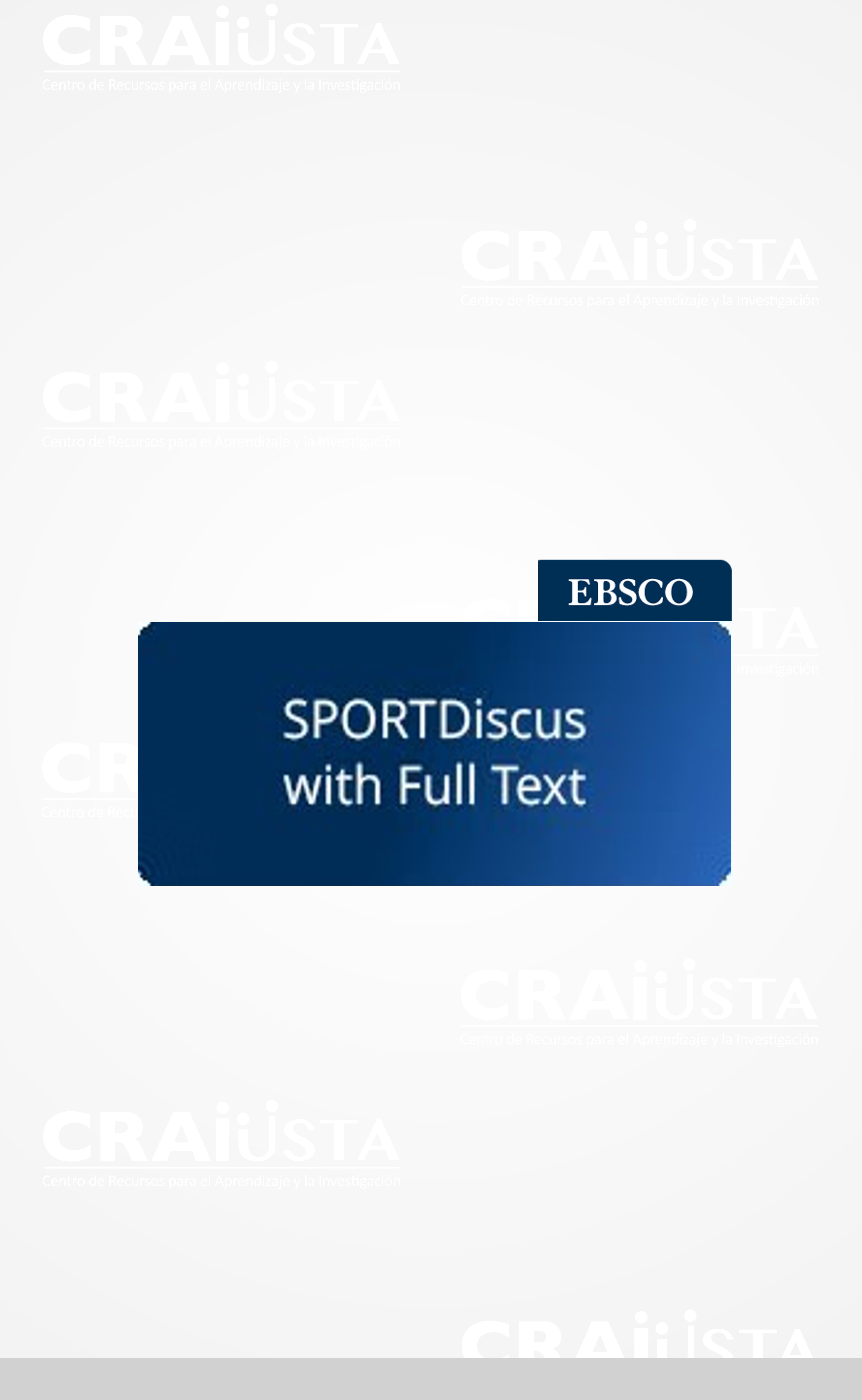 SPORTDiscus with Full Text - Ebscohost